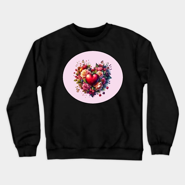 Fluttering Romance Crewneck Sweatshirt by CAutumnTrapp